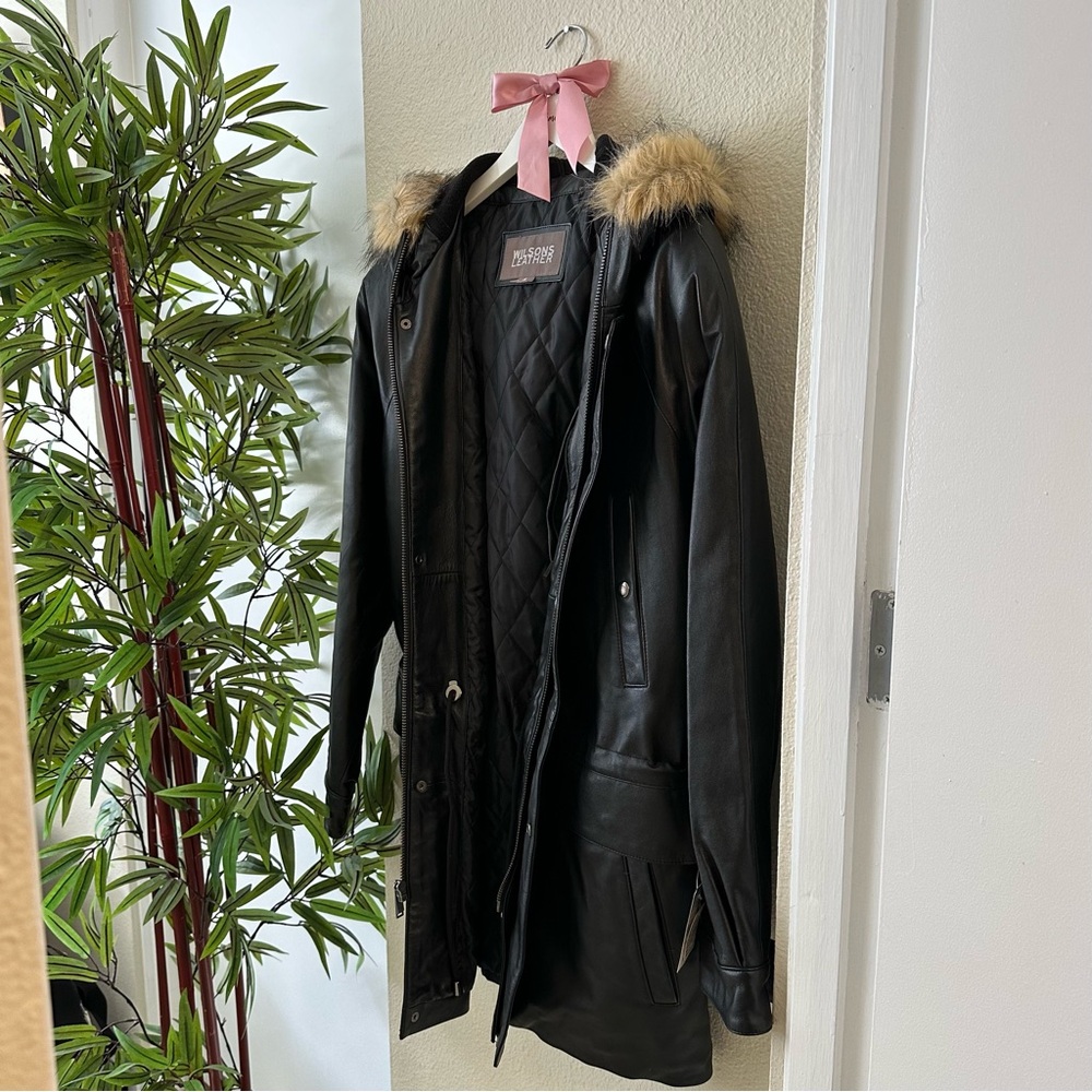 NWT Wilson Leather Faux Fur Jacket - Picture 2 of 6